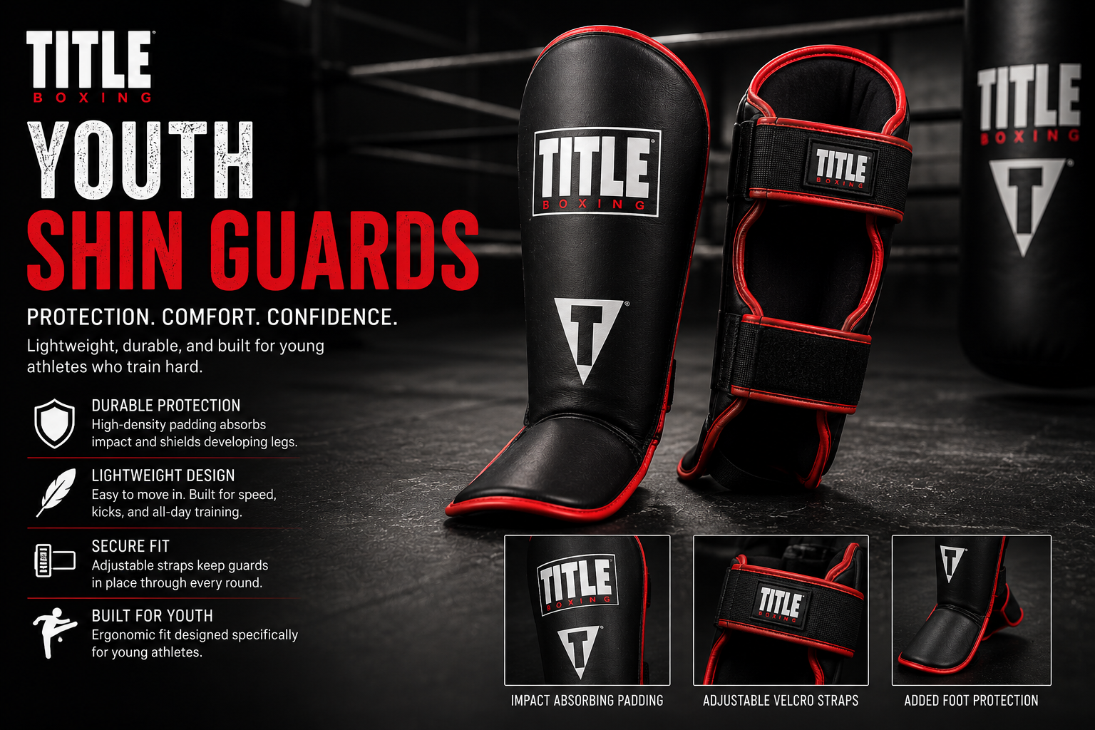 Title Boxing Youth Shin Gaurds