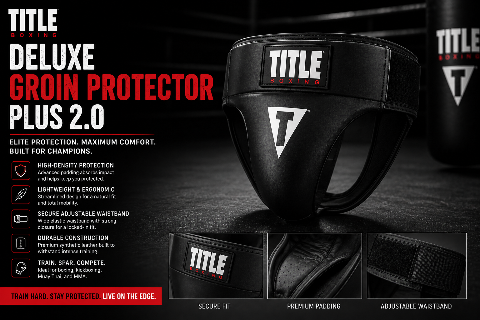 TITLE Boxing Deluxe Groin Protector Plus 2.0